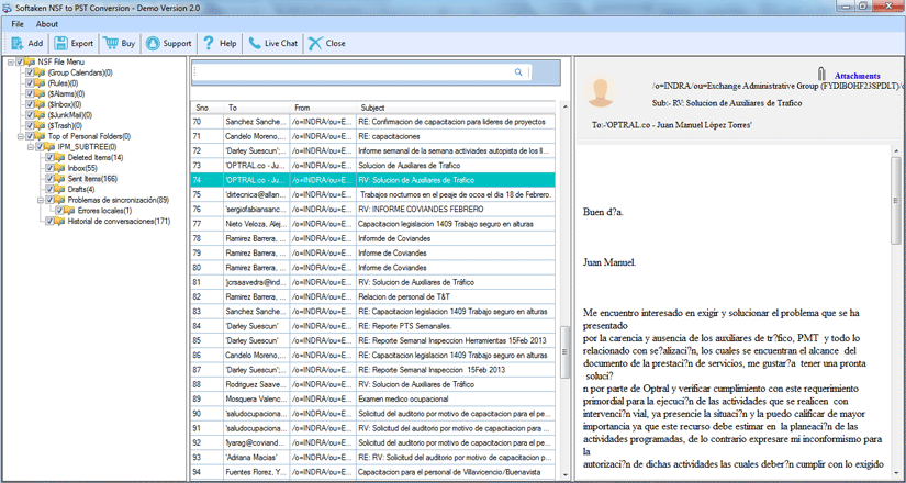 Show Preview of Scanned Lotus Notes Mailboxes